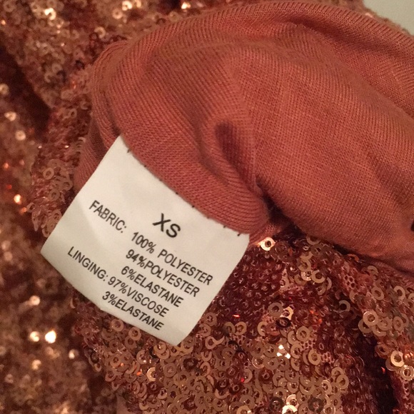 💝Rose Gold Sequined Bodycon Dress - Picture 10 of 10